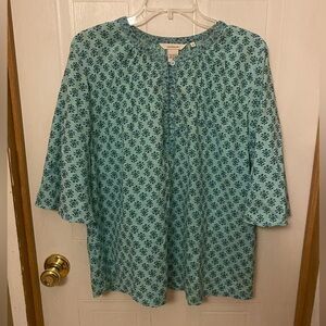 Sundance Blue Floral Women's Blouse